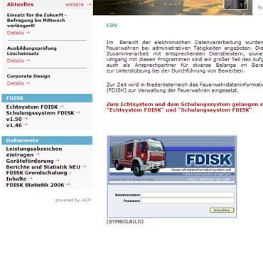 Freiwillige Feuerwehr Krems/Donau - nderung bei FDISK eingetreten